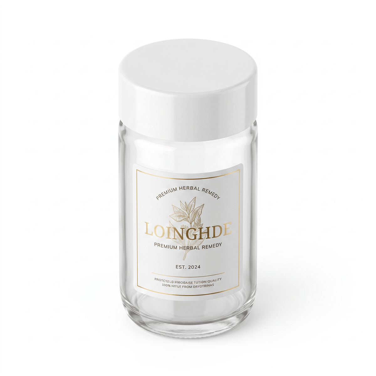 73mm x 42mm Glass Jar + Label Set - Print Press Packaging